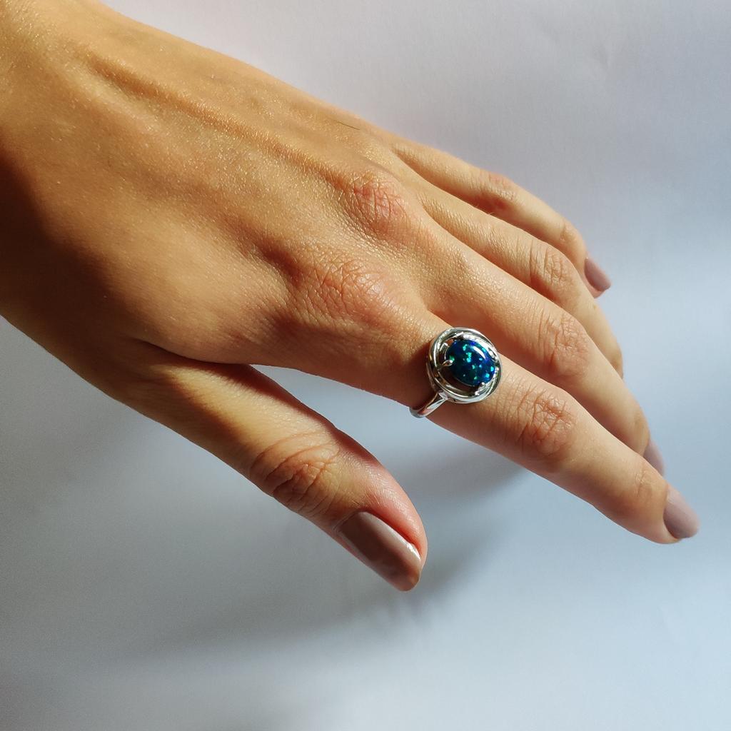 Серебряное кольцо с опалом 1.003ct (2125501)
