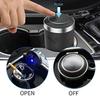 NEW Car Ashtray With LED Light Universal Alloy Ash Tray Aluminum Cup Smokeless Auto Ashtray Flame Retardant Cigarette Holder Box