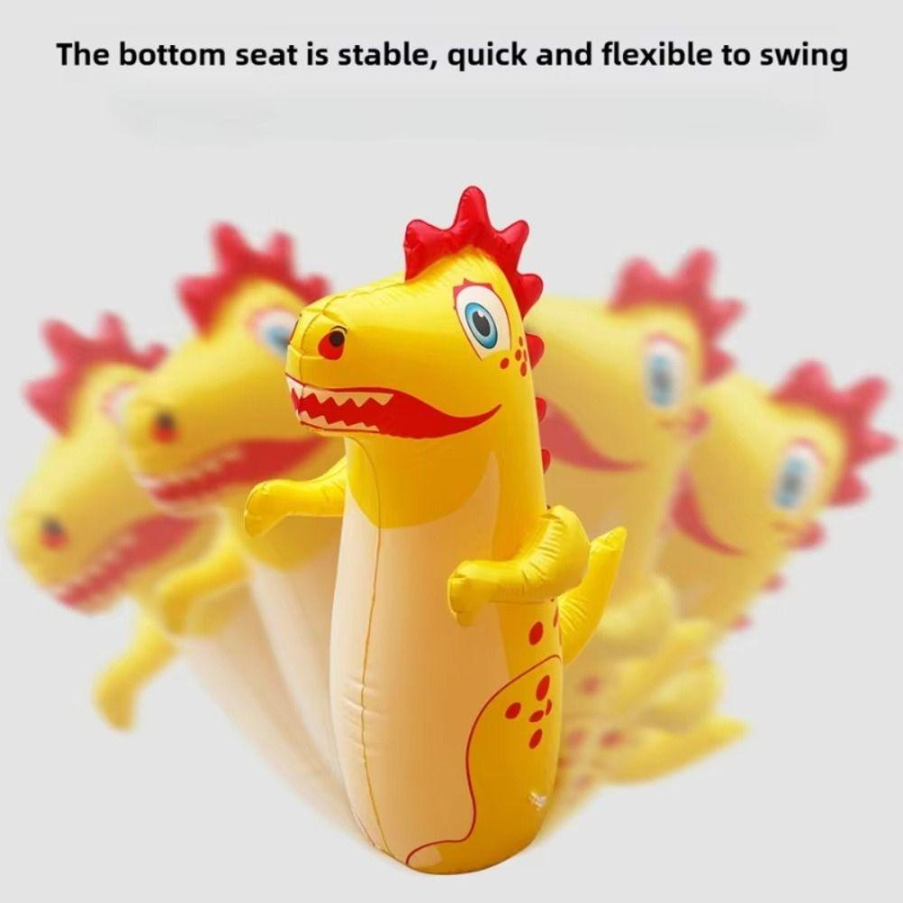 Boxing Training Inflatable Tumbler Dinosaur Cartoon Inflatable Punching Bag  Outdoor Toys