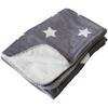 Имаа (Има) Четверть одеяла, 70 см x 100 см, Вакуумная упаковка, Полиэстер, Звездный узор - Серый