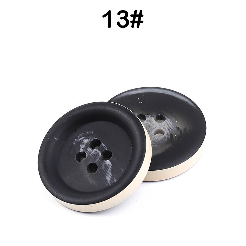 New 10Pcs Resin 4 Holes Buttons Sewing Accessories Size Complete For Clothing Decorative Plastic Buttons Handmade Diy