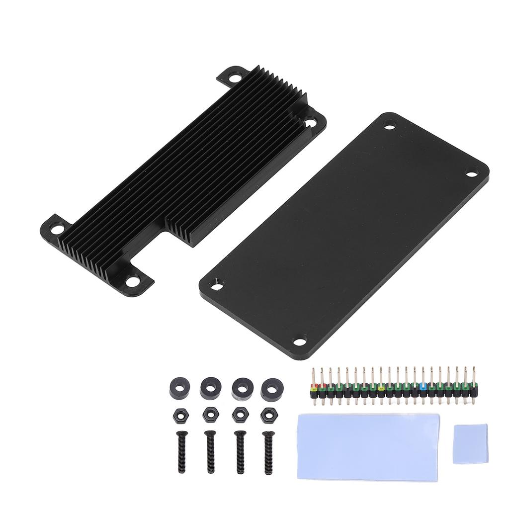 Protective Case Housing Enclosure Casing Quick Cooling Accessory for Raspberry Pi Zero 2W Black