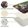 1Pcs Anti Fatigue Kitchen Rugs, Cute Cat Print Waterproof Non-Slip Thick Cushioned Kitchen Mat Heavy Duty Comfort Standing Mat for Kitchen