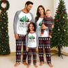 Family Matching Print Sets Pajamas Loungewear Outfits Family Matching Long Sleeve Tops+Pants Set