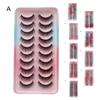10 пар/коробка модных накладных ресниц для вьющегося макияжа ручной работы