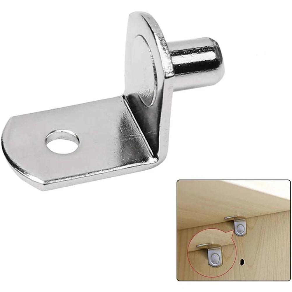 20Pcs Shelf Brackets Support Studs Pegs Metal Pin Shelves Seperator Furniture Shelf Wall Mount Bracket Holder For Cabinet