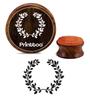 Printtoo Round Leaf Wreath Wooden Rubber Stamp Scrap-booking Craft Stamps-2