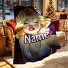 Custom Name Personalized Marilyn Monroe Print Blanket, Home Decor, Bedroom, Sofa, Camping, Couch, Gifts for Birthday Christmas