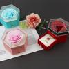 Коробка для ожерелья с подвеской в виде цветка розы Романтические аксессуары Свадебный футляр для хранения на День святого Валентина