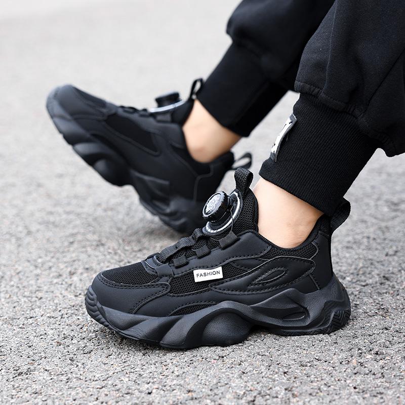 Детские трендовые удобные кроссовки для бега на мягкой подошве, студенческие модные повседневные дышащие спортивные кроссовки для мальчиков и девочек