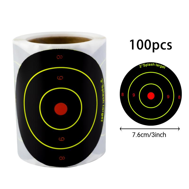 Self Adhesive Splash Shooting Target Paper Square Shape for Portable Outdoor Hunting Training Practice