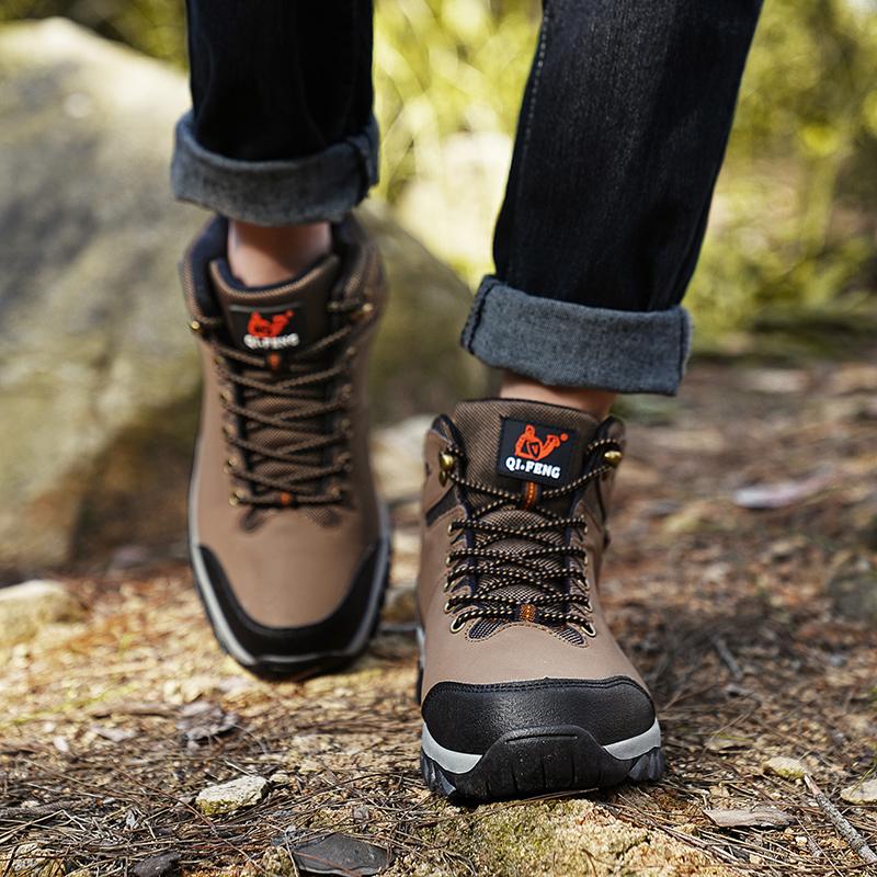 36-47 зимние мужские высокие кроссовки для активного отдыха из бархата женские походные ботинки большого размера с мехом теплые походные ботинки весна/осень