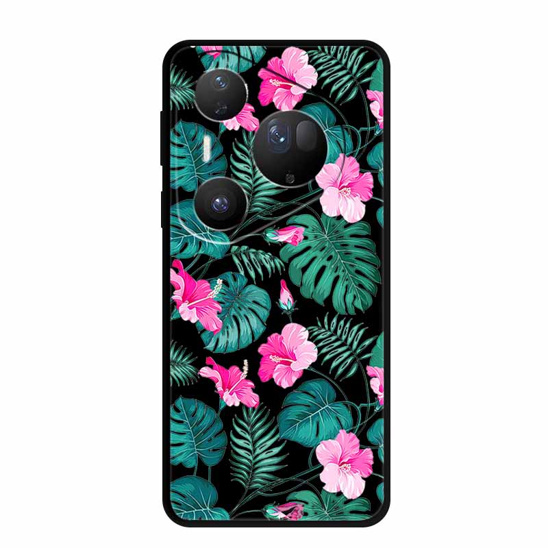 Для Huawei Pura 80 Ultra 5G Чехол Coque Мультяшный Кот Расписной Черный Силиконовый Мягкая Задняя Крышка Для Huawei Pura 80 Ultra Чехлы Оболочки