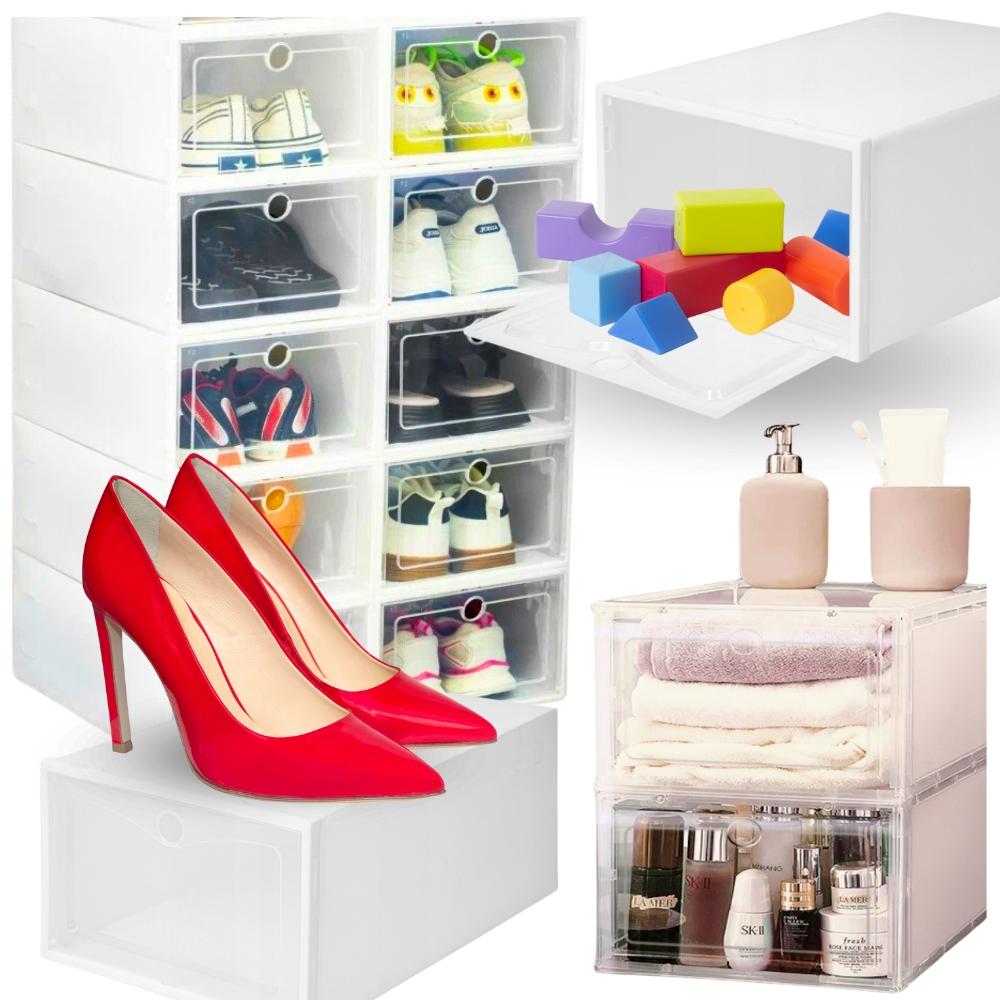 Shoe box, shelf, cabinet, toys, cosmetics, strong, modular, 33x23x14 cm