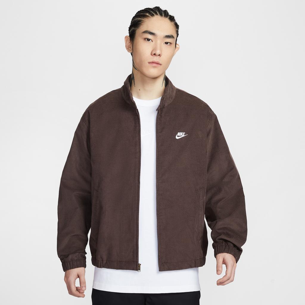 Nike Мужская куртка с воротником-стойкой, на молнии, с длинным рукавом, тканая IR0105237