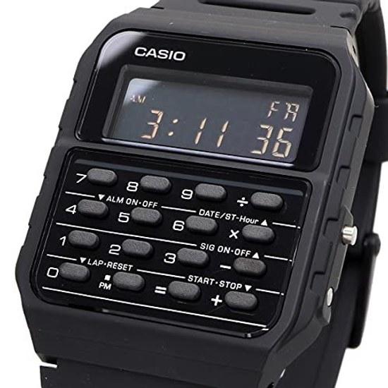 Casio Стандартные наручные часы-калькулятор Часы CA-53WF-1B зарубежная модель.
