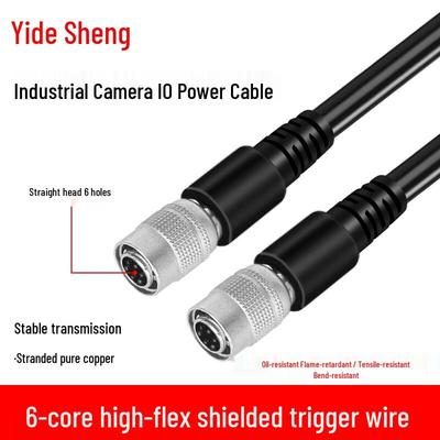 Yidesheng Hirose HR10A 6-контактный кабель питания и ввода/вывода для промышленной камеры