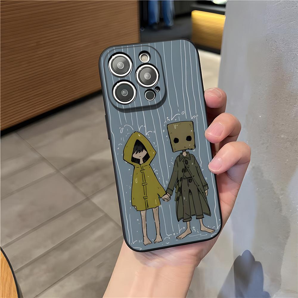 Чехол для телефона L-Little Nightmares Для IPhone 17 Pro Max 15 Pro 16 14 Plus 12 13 Mini 11 Pro Ударопрочный Мягкий Чехол