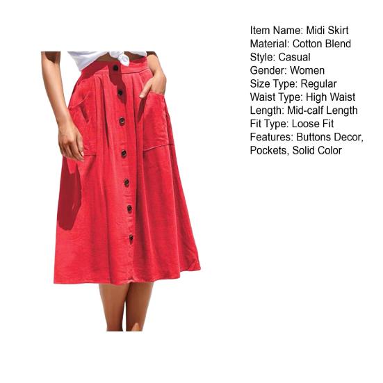 Женская юбка миди, эластичная, с высокой талией, утягивающая, длиной до середины икры, с карманами