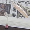 Китайская металлическая закладка в виде пера для трансграничного использования: Классический дизайн с прожилками листьев, Креативная канцелярия, Культурный подарок в древнем стиле