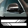 1 пара?Автомобильные полоски по бокам Юбки с боковыми полосками?Экологичный?Полосатая декоративная наклейка на боковое зеркало заднего вида?для автомобиля