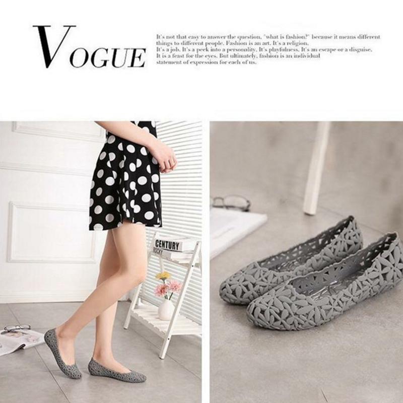 Летние полые сандалии, женские дышащие туфли на плоской подошве, мягкие пляжные модные непромокаемые сапоги