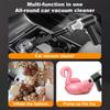 Автомобильный пылесос с трехслойной фильтрацией, мощное всасывание, низкий уровень шума, многофункциональный портативный беспроводной пылесос со светодиодной подсветкой