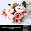 Curled Simulated Rose 5 Heads Wedding Fake Flowers New Home Decor Bouquet  Home Decor