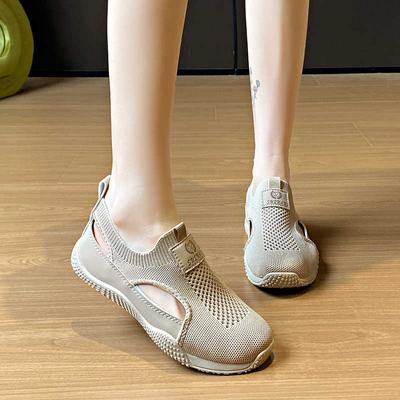 Модные Нескользящие Не скользят Толстая подошва Женская обувь Высокие каблуки Размер 44 Спорт Женские кроссовки Дропшиппинг Роскошные Широкая стопа