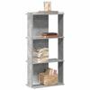 VidaXL 3-Tier Bookcase Concrete Grey 60x30x120cm Engineered Wood, Shelf, Book Shelf, Storage Shelf, 860268