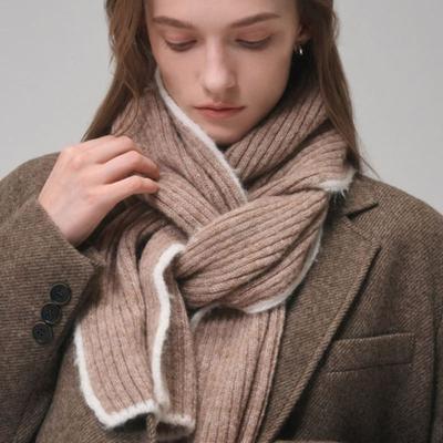 Снуд Saint Luxure из альпаки букле коричневый