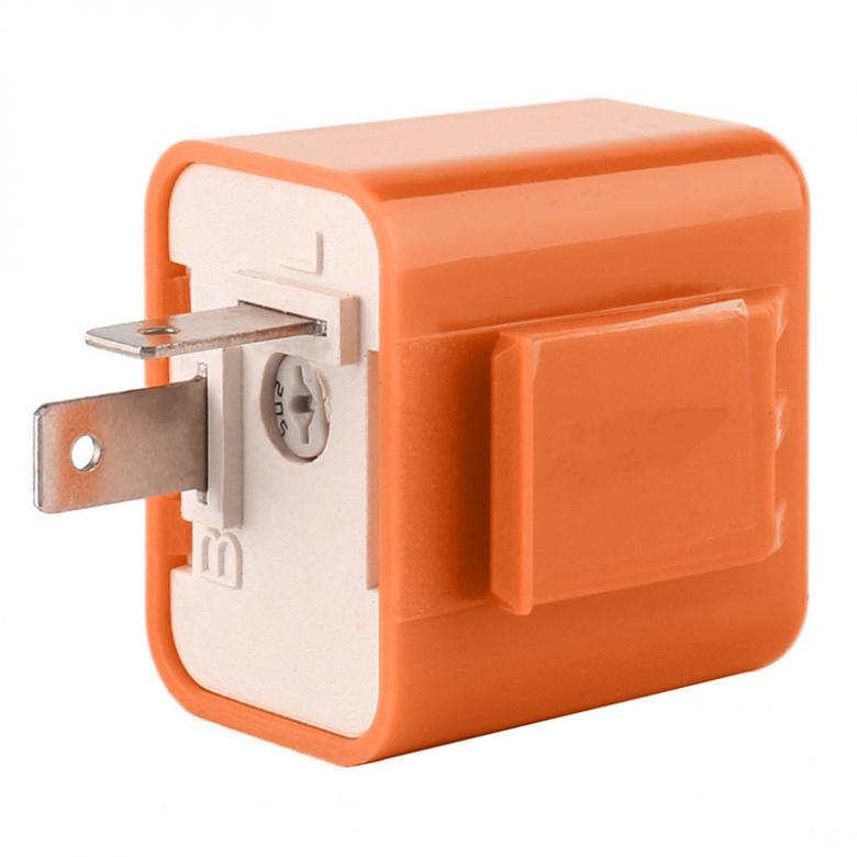 Реле указателя поворота для мотоцикла, 12 В, 2-контактный регулируемый светодиодный индикатор скорости мотоцикла