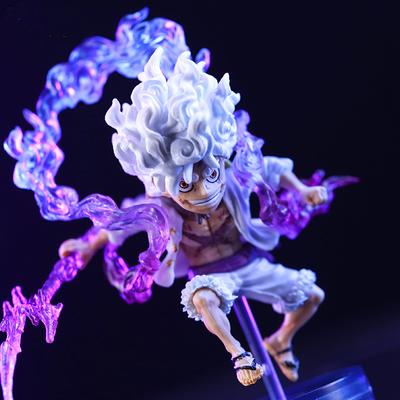 10 см One Piece Луффи Gear 5 Фигурка Божество Солнца Ника Статуэтка Аниме Фигурка ПВХ Модель Кукла Коллекция Игрушка Подарок Дети