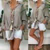 Long Sleeve Women's Shirt Loose Casual Cotton Shirt Plus Size