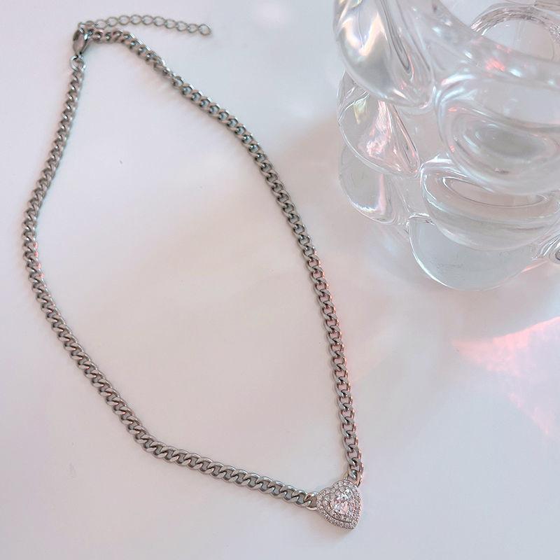 Цепочка Love Collarbone из титановой стали Love, многослойное ожерелье, ювелирное украшение, ожерелье Best Friend