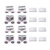 8PCS Twin Shower Screen Door Rollers/Runners/Wheel Top & Bottom 23mm Replacement