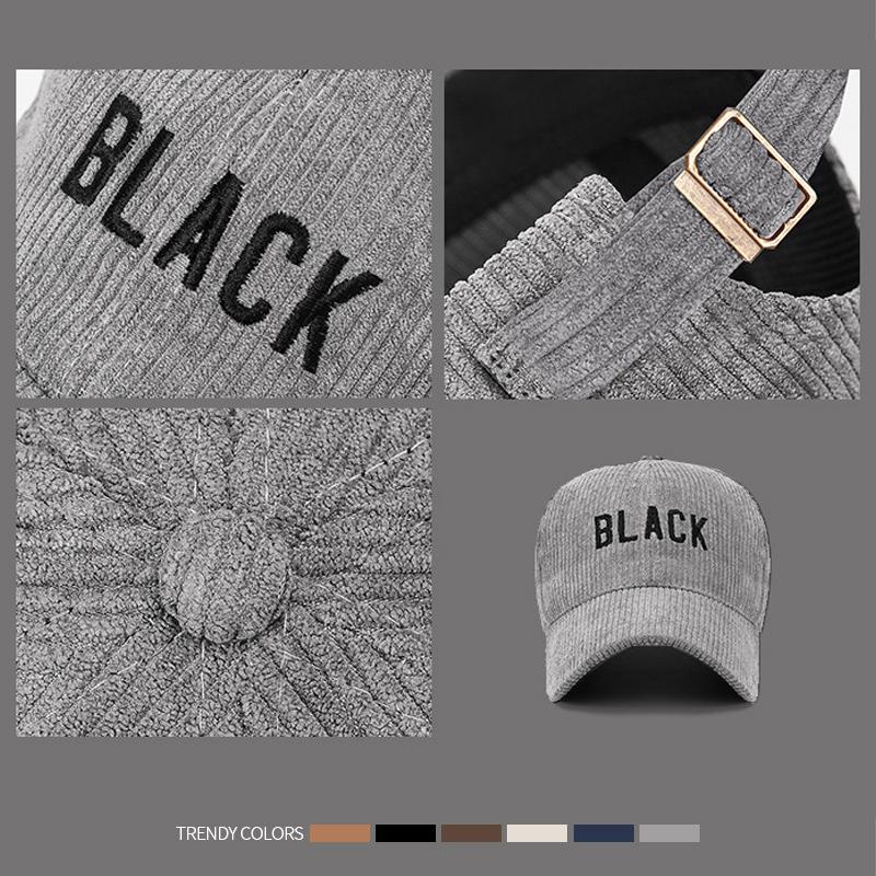 Осенне-зимняя полосатая вельветовая кепка для мужчин и женщин с вышивкой букв, бейсболка