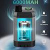 Портативный уличный душ 6000 мАч Цифровой дисплей Кемпинговая душевая лейка с Type-C Двойной режим Компактный дизайн