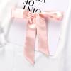 2024 Spring/Summer Women's Silk Scarf Headband: Thin, Narrow, Solid Color Ribbon for Ponytail, Bag, or Bow Tie Use