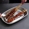 Portable Dessert Salad Plate Smooth Edge Food Serving Tray Picnic Dinner Plate  Outdoor Picnic