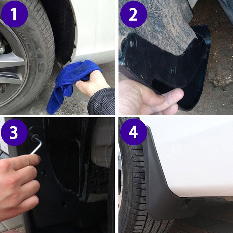 For Chevrolet Aveo T250 2007 2008 2009 2010 2011 Mud Flaps Splash Fender Guard Mudflap Front Rear Wheels Car Stying