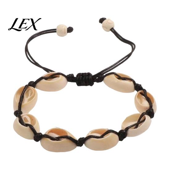 Durable Cord Bracelets for Daily Wear Handmade Seashell Bracelet, Natural Shell Boho Beaded Adjustable Casual Style Woven String Bracelet Women Beach