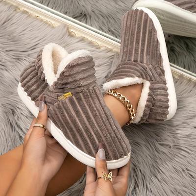 Женская сумка для пары и теплая нескользящая, для дома в помещении, пушистая и плюшевая, хлопковая обувь для улицы