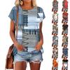 Женские футболки с коротким рукавом, милые туники с круглым вырезом, топы, базовые футболки, блузки, свободный пуловер