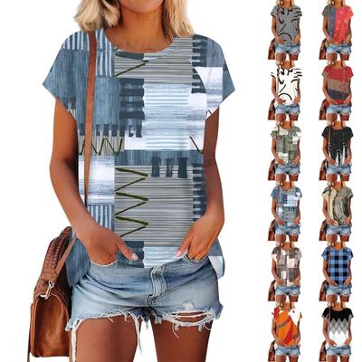 Женские футболки с коротким рукавом, милые туники с круглым вырезом, топы, базовые футболки, блузки, свободный пуловер