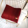 Coarse Knitted Scarf Women's Winter Korean Versatile Thick Warm Scarf Student Solid Color Scarf