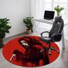 1 шт. Круглый коврик Scream Office, Нескользящий, Мягкий и прочный офисный коврик для декора интерьера, Идеально подходит для офиса,yy250915011