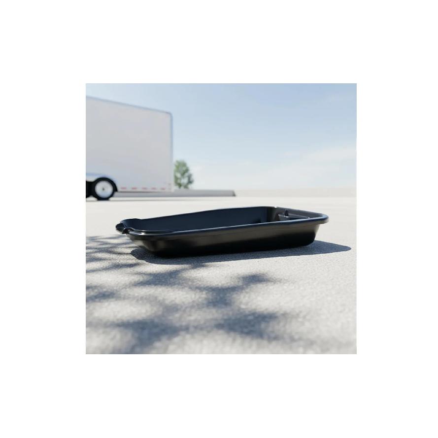 2.5 L Motorcycle Oil Drain Pan Easy to Clean Anti Splash Oil Pan Auto Repair Supply Compact and Portable Chemical-Resistant