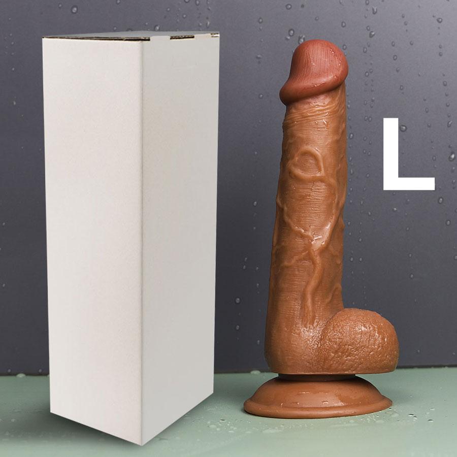 Реалистичный огромный фаллоимитатор для женщин на присоске, мягкая кожа на ощупь, пенис, сексуальная игрушка, женский мастурбатор, вагинальные анальные игрушки для взрослых 18+