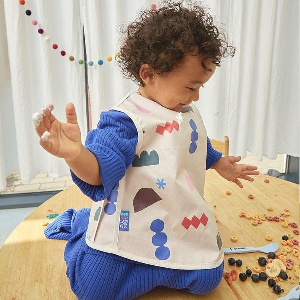 Yulgran Art Play самостоятельный фартук для детского питания, нагрудник, водонепроницаемая детская одежда, халат для детского сада, розовый, 1 шт., 1 шт.